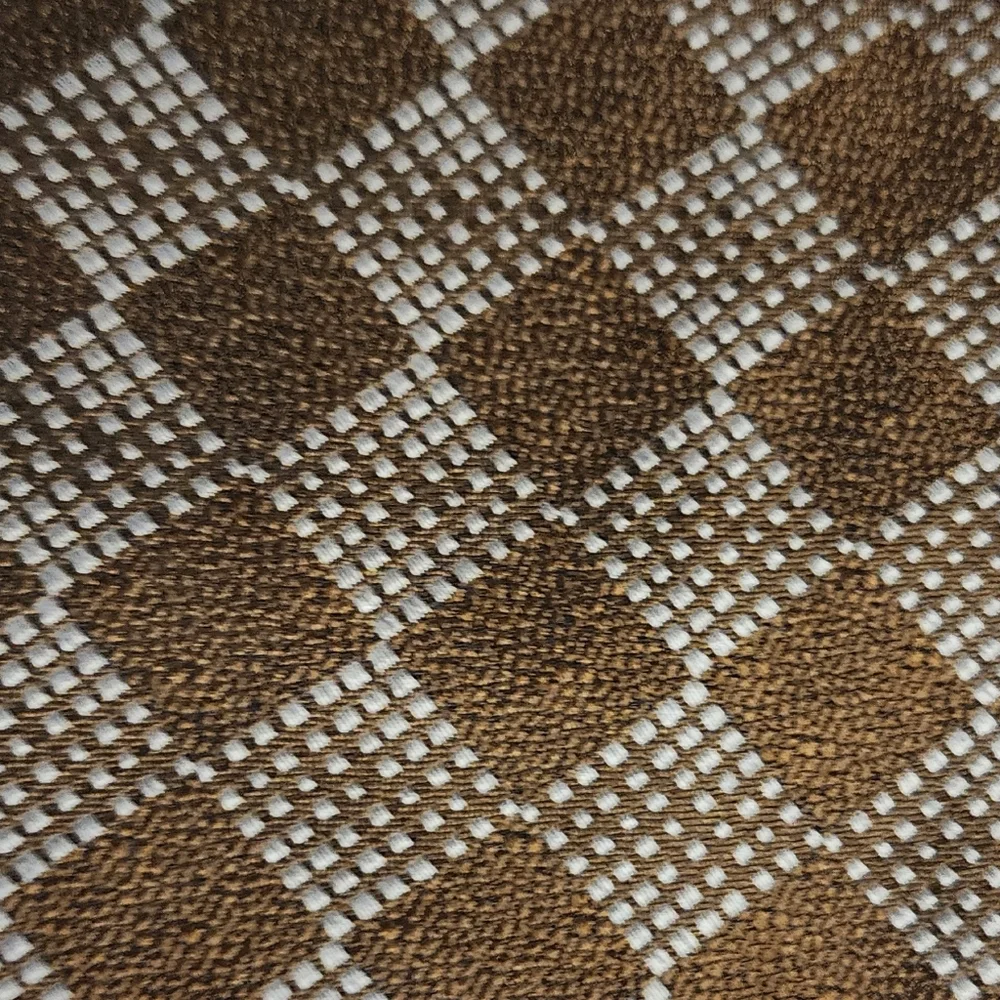 GIORGIO ARMANI Vintage Brown Geometric Silk Tie NWT Made in Italy